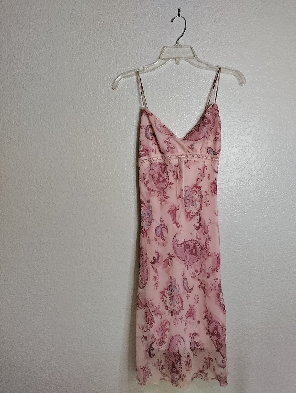 Vintage Forever 21 Y2K Slip Paisley Midi Strap Dress Sz S USA